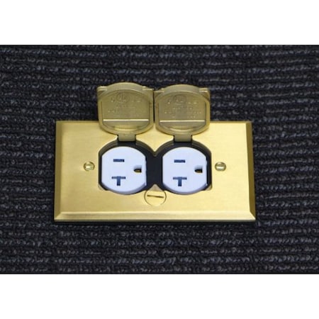 Electrical Box, 18 cu in, Floor Box Type, 1 Gang, Stainless Steel MPN:FBCVBR-1TR-KIT