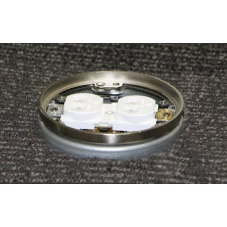 Round Floor Flange Stainless Steel Finis, NOVAL Accessory, Stainless Steel MPN:FBF-SS