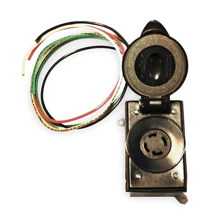 Prewired Receptacle, 30A, 125/250VAC, 4Wire MPN:SR30