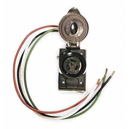 Prewired Receptacle, 125/250V, Bare Wire MPN:SR50