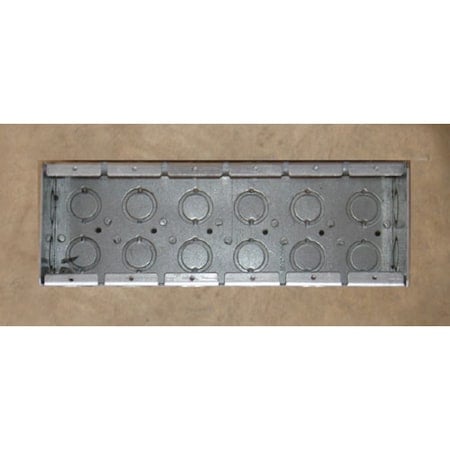 Electrical Box, 130 cu. in, Masonry Box Type, 6 Gangs, Galvanized Steel MPN:TB-635