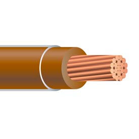 Southwire 26069501 THHN 6 Gauge Building Wire Stranded Type Brown 500 ft 26069501