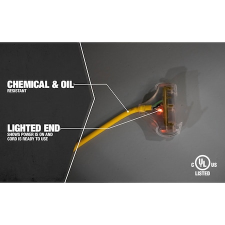 100' 12/3 Yellow Polar/Solar Plus w/Power Ligh MPN:3489SW0002