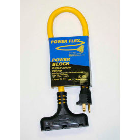 Extension Cord 12/3 SJTW 2' Yellow LE TRI YJ 2882