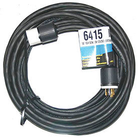 CEP 6415 50 10/4 SOW Rubber Extension Cord 30A 125/250V NEMA L14-30P to L14-30R 6415