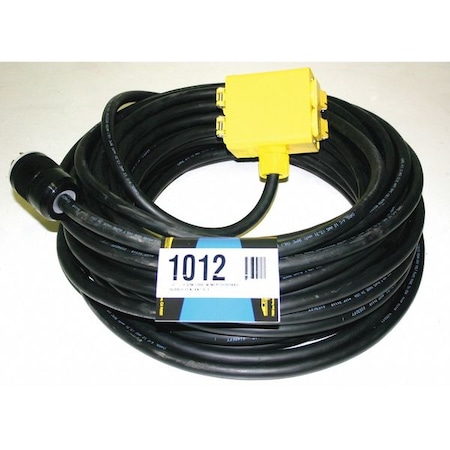 Extension Cord, 100ft, 12/4, 20A, SOW, Black MPN:1012