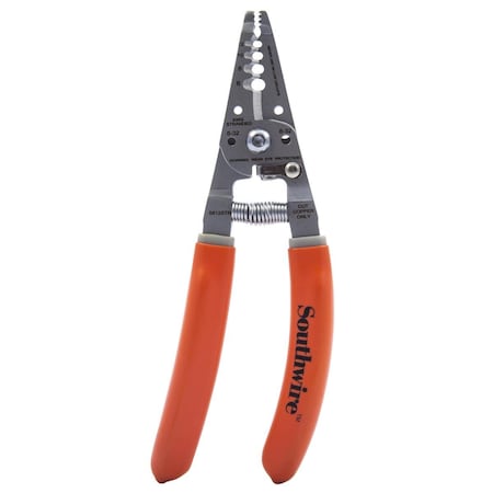 Wire Stripper & Cutter, 6-12 Awg, Straight Ergonomic Handle MPN:58277940