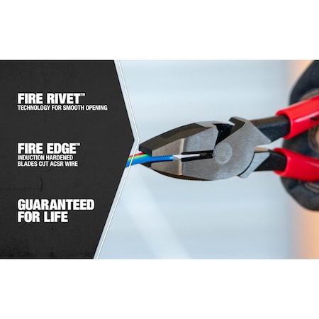 Hi Lev Side Cut Pliers Dip Handle 9In MPN:58289840