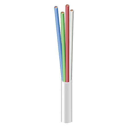 ThermostatWire, 18AWG, White, 250ft, 150V MPN:553040401