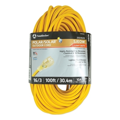 16/3 100' Sjeow Polar/Solar Extension Cord MPN:1289SW0002