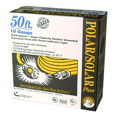 50' Yel Polar/Solar PLUSEXT. Cord 10/3 Sjeow- MPN:1788SW0002