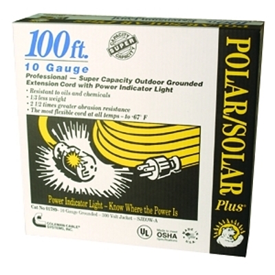 100' Yel Polar/Solar Plus EXY. Cord 10/3 Sjeow- MPN:1789SW0002