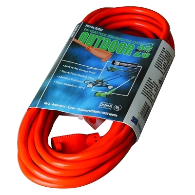 25' 16/3 Sjtw-A Orange EXT. Cord 3-COND. Rou MPN:2307SW8803