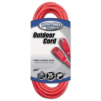 25' 14/3 Sjtw-A Red Extcord 125V MPN:2407SW8804