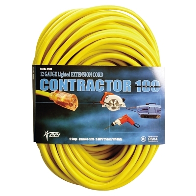 50' Yellow Extension Cord w/Lighted End MPN:2588SW0002