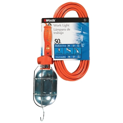 16/3SJT 50' Orange Trouble Light 13A T MPN:692