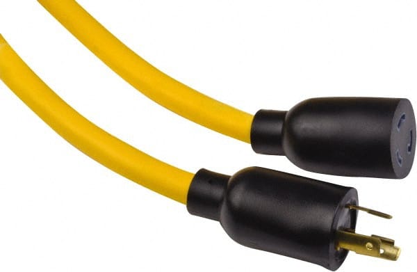 100', 12/3 Gauge/Conductors, Yellow Industrial Extension Cord MPN:9209SW8802