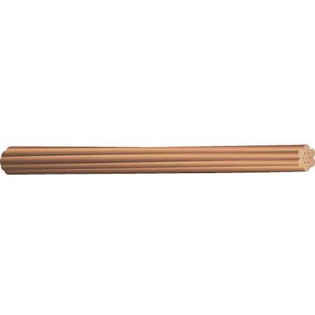 Bare Grounding Wire, Copper, 6 AWG, 1C, Bare, Stranded, 315 ft MPN:10665803