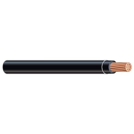 XHHW Building Wire, Copper, 14 AWG, 1C, Black, Stranded, 500 ft MPN:11292071