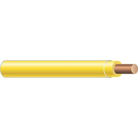 THHN Building Wire, Copper, 14 AWG, 1C, Yellow, Solid, 500 ft MPN:11584001