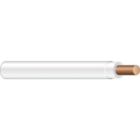 THHN Building Wire, Copper, 12 AWG, 1C, White, Solid, 2500 ft MPN:11588105
