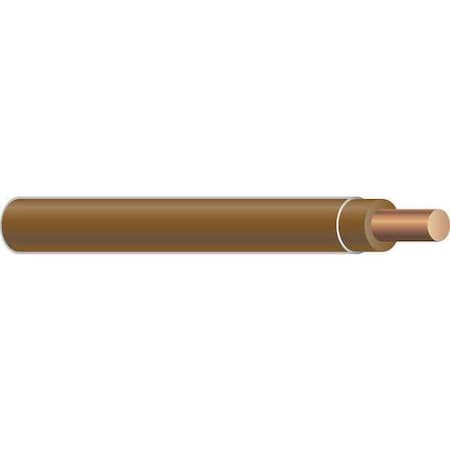 THHN Building Wire, Copper, 12 AWG, 1C, Brown, Solid, 2500 ft MPN:11594905