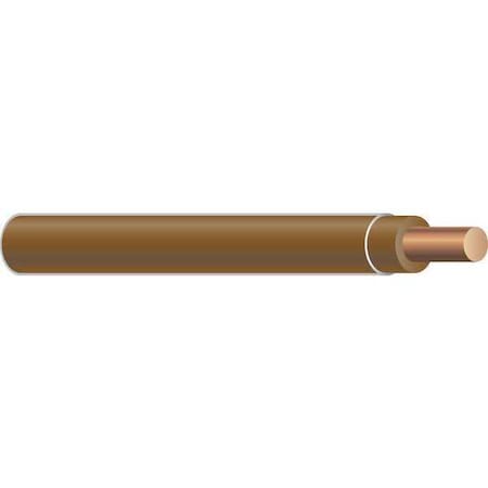 THHN Building Wire, Copper, 10 AWG, 1C, Brown, Solid, 2500 ft MPN:11602005