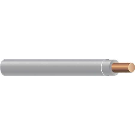 THHN Building Wire, Copper, 12 AWG, 1C, Gray, Solid, 500 ft MPN:22870001