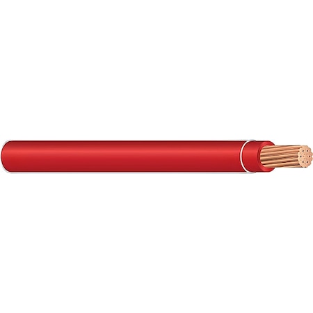 THHN Building Wire, Copper, 12 AWG, 1C, Red, Stranded MPN:22966658