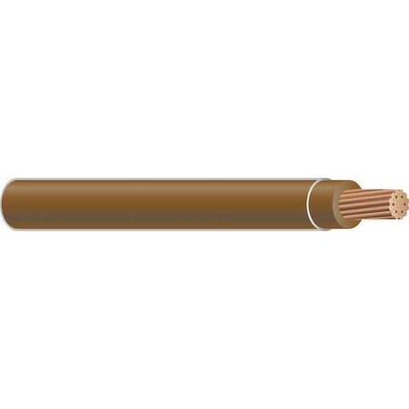 THHN Building Wire, Copper, 10 AWG, 1C, Brown, Stranded, 500 ft MPN:22980701