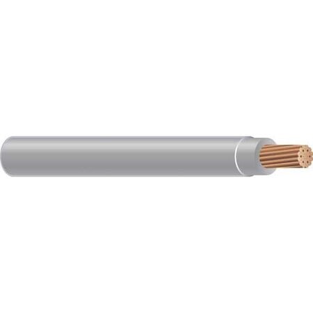 THHN Building Wire, Copper, 10 AWG, 1C, Gray, Stranded, 2500 ft MPN:22981506