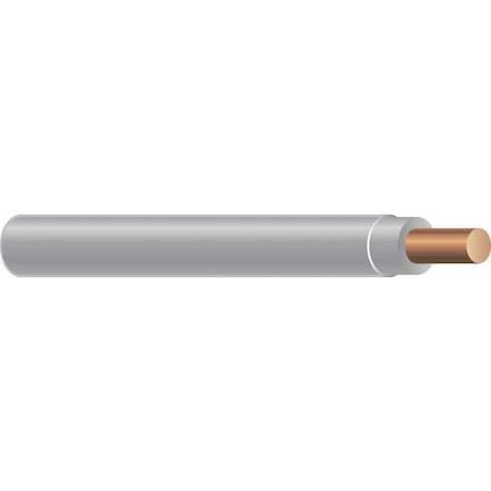 THHN Building Wire, Copper, 10 AWG, 1C, Gray, Solid, 2500 ft MPN:22982305