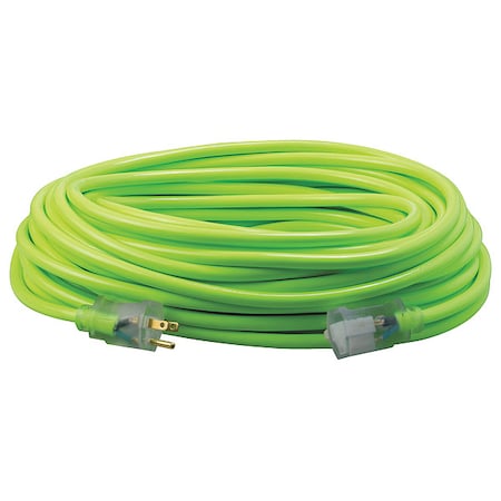 SJTW Extension Cord, 12 AWG, Outdoor, 12/3, 1 Outlets, 5-15R, Green, PVC, 5-15P, 100 ft MPN:2579SW000X