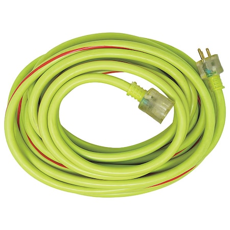 SJTW Extension Cord, 10 AWG, Outdoor, 10/3, 1 Outlets, 5-15R, Green/Red, PVC, 5-15P, 100 ft MPN:26490054