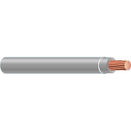 TFFN Building Wire, Copper, 18 AWG, 1C, Gray, Stranded, 500 ft MPN:27031401