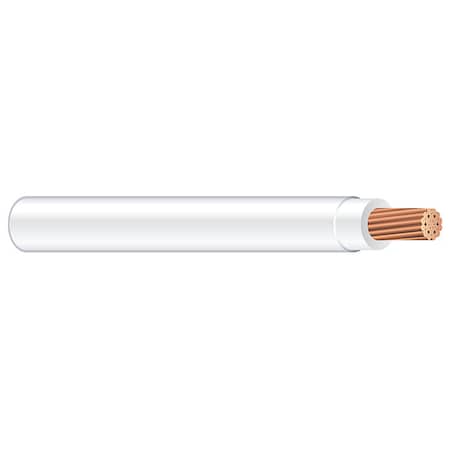 XHHW Building Wire, Copper, 14 AWG, 1C, White, Stranded, 500 ft MPN:37092471