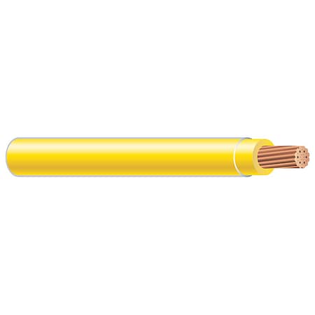 XHHW Building Wire, Copper, 14 AWG, 1C, Yellow, Stranded, 500 ft MPN:37095771