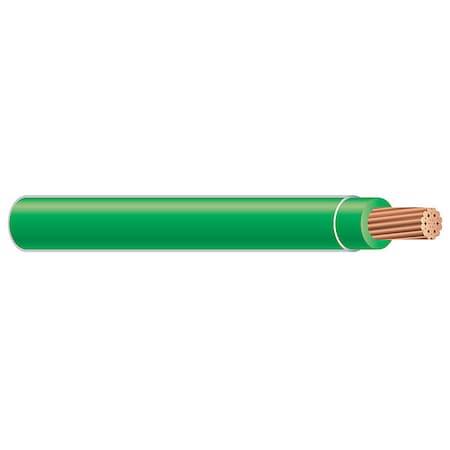 XHHW Building Wire, Copper, 12 AWG, 1C, Green, Stranded, 500 ft MPN:37106271