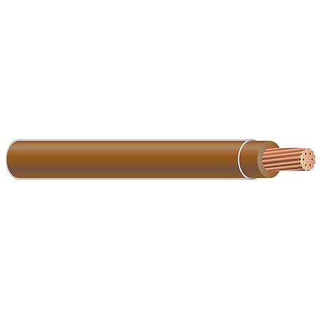 XHHW Building Wire, Copper, 12 AWG, 1C, Brown, Stranded, 500 ft MPN:37108871