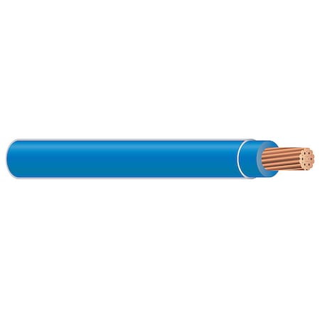 XHHW Building Wire, Copper, 10 AWG, 1C, Blue, Stranded, 500 ft MPN:37114603