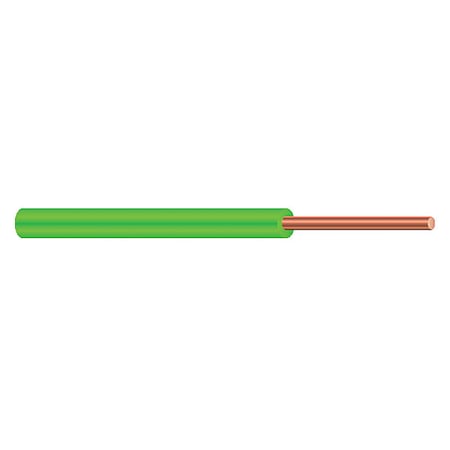 Non-Metallic Underground Feeder Cable, UF-B, 14 AWG, 1C C, Green, PVC, Solid, 600V AC, 500 ft MPN:545010505
