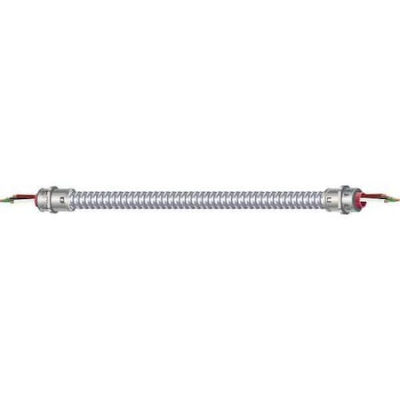 Metal Clad Building Cable, MC, 14 AWG, 3C with Ground C, Silver, Steel, Solid, 600V AC, 6 ft MPN:55292015