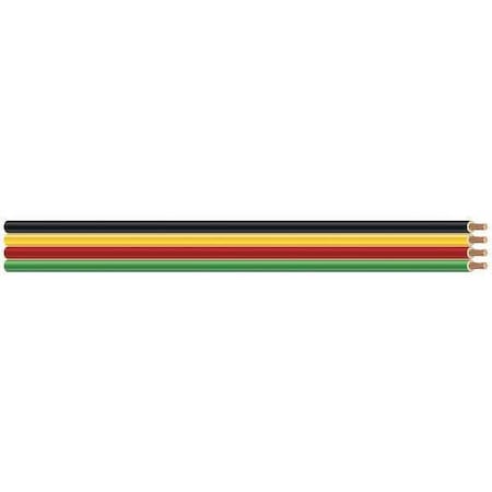 Portable Cord, THW, 10 AWG, 3 with Insulated CU Ground C, Yellow, Stranded, 600V, Indoor/Outdoor MPN:56366302