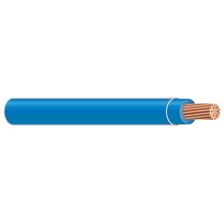 THHN Building Wire, Copper, 12 AWG, 1C, Blue, Stranded, 2000 ft MPN:58018405