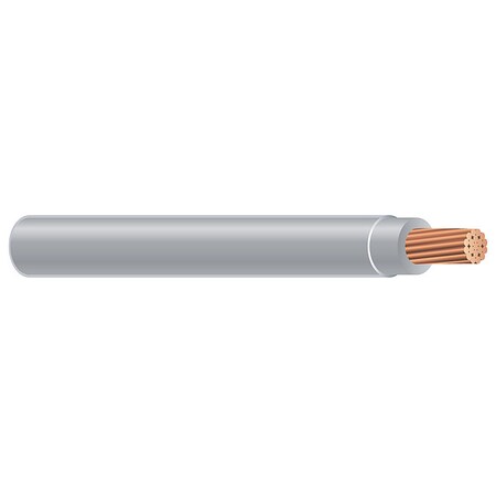THHN Building Wire, Copper, 12 AWG, 1C, Gray, Stranded, 1000 ft MPN:58018604