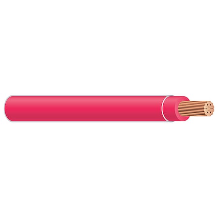 THHN Building Wire, Copper, 10 AWG, 1C, Red, Stranded, 1250 ft MPN:58025405