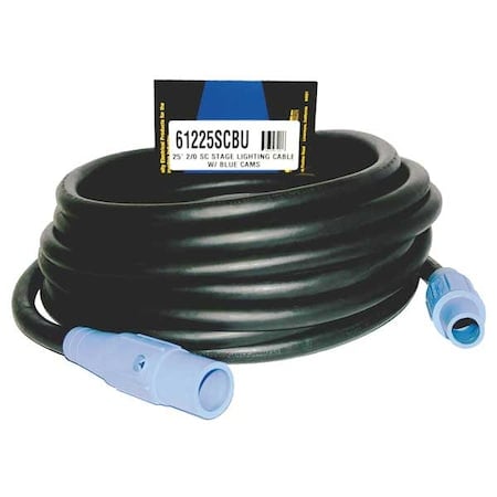 Cam Lock Extension Cord, 200A, CL20FBU, 1P MPN:61225SCBU
