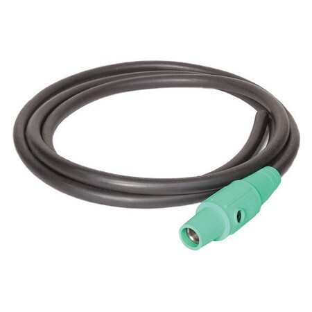 Cam Lock Power Cord, 200A, Green Cam, 2/0 MPN:6126SCG