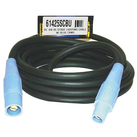 Cam Lock Extension Cord, 400A, CL40FBU, 4/0 MPN:61425SCBU