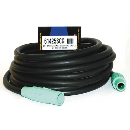 Cam Lock Extension Cord, 400A, CL40FG, 4/0 MPN:61425SCG